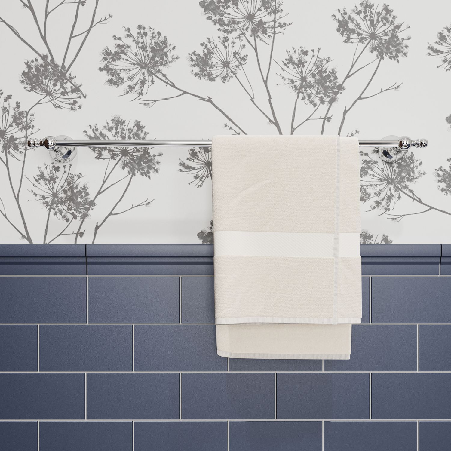 Полотенцесушитель одинарный, сплав металлов, Iddis Retro, RETSS10i49