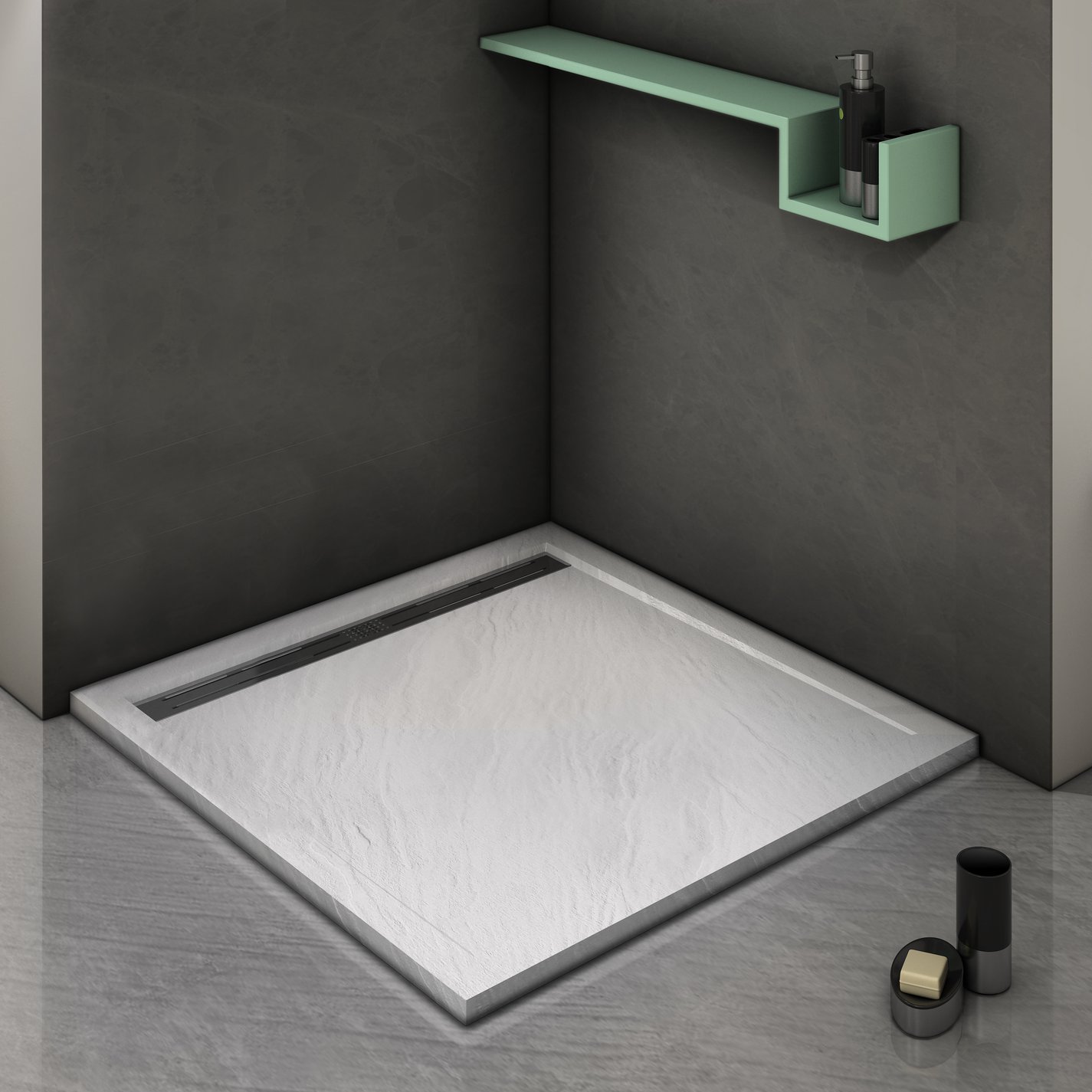 Душевой поддон WeltWasser WW TRS STONE-WT