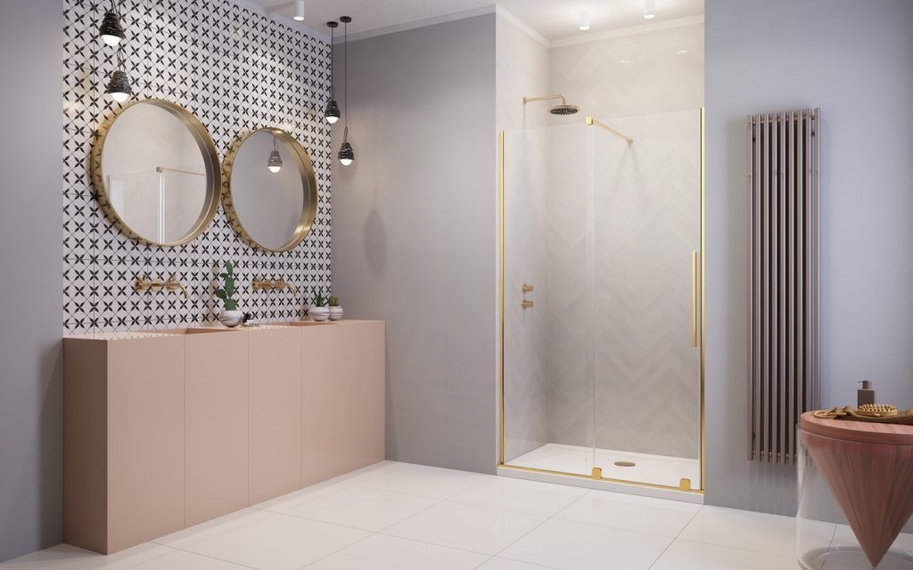 Двери в нишу Radaway Furo DWJ Gold