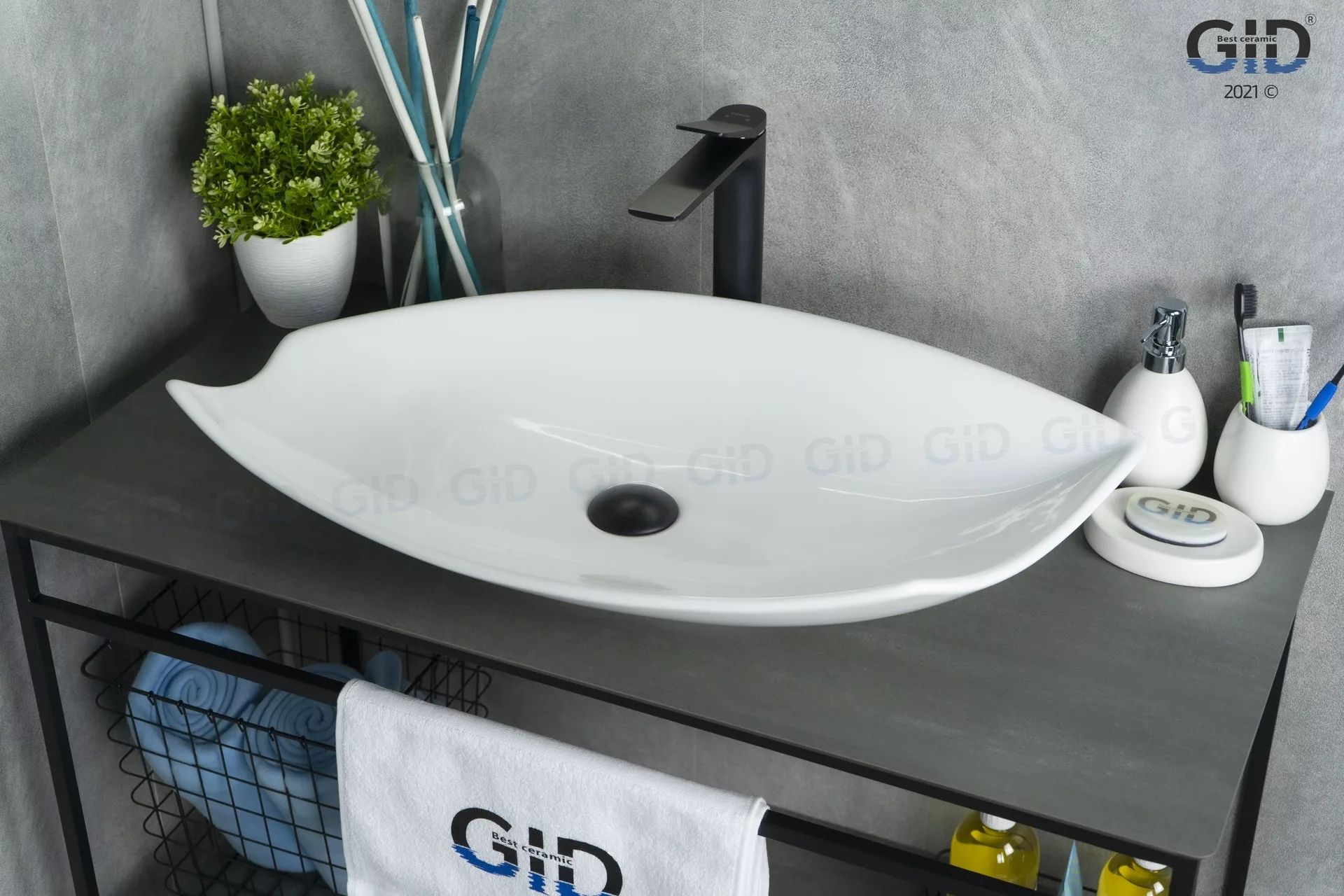 Умывальник Gid N9178 74x38, 51171