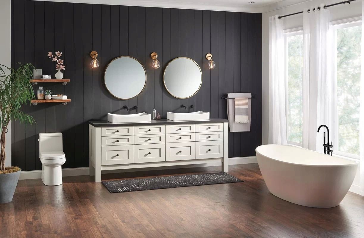 Смеситель для ванны Rea Ortis Black, REA-B0232