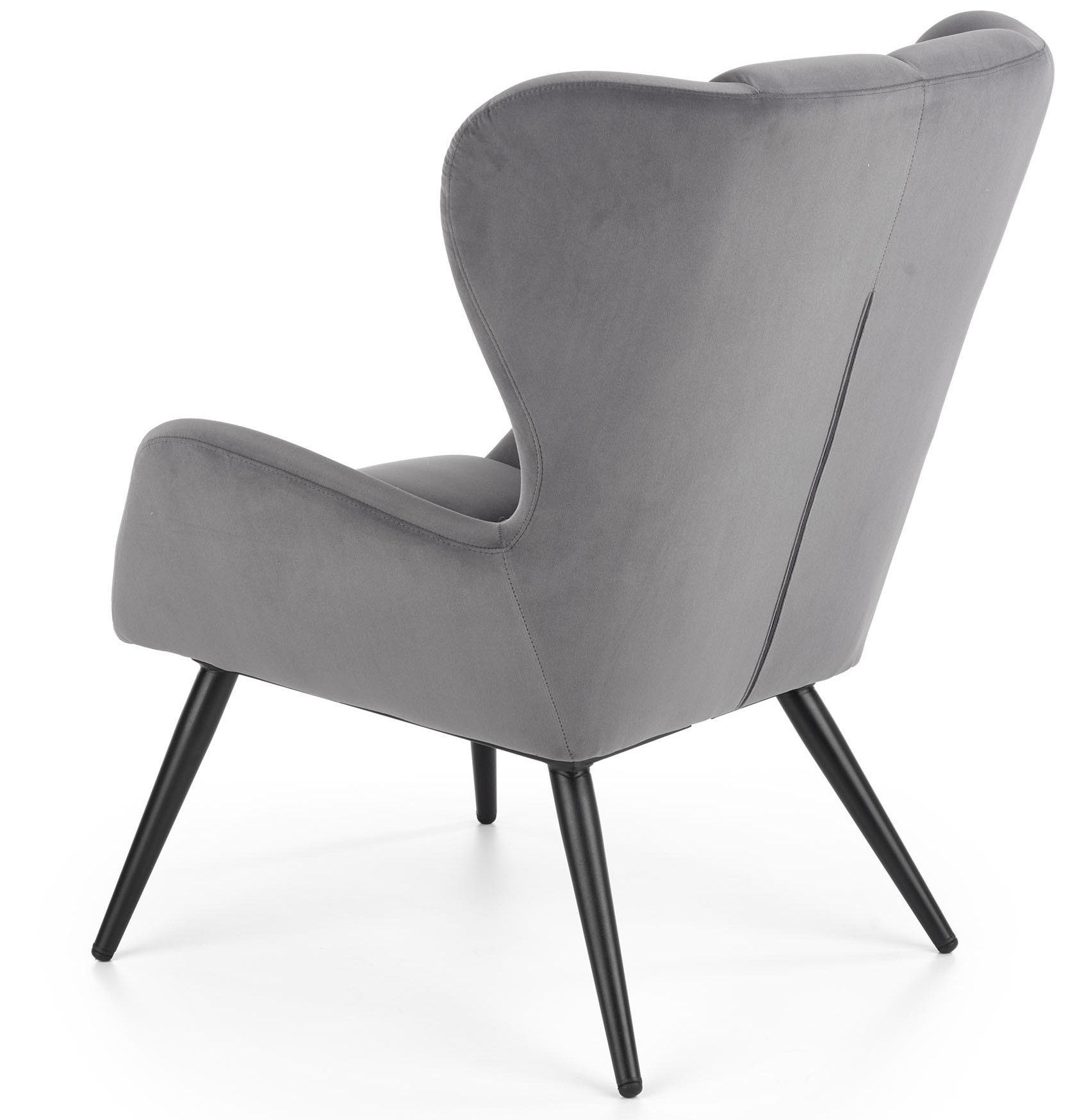 Кресло Halmar Tyrion серый/черный, V-CH-TYRION-FOT-POPIEL