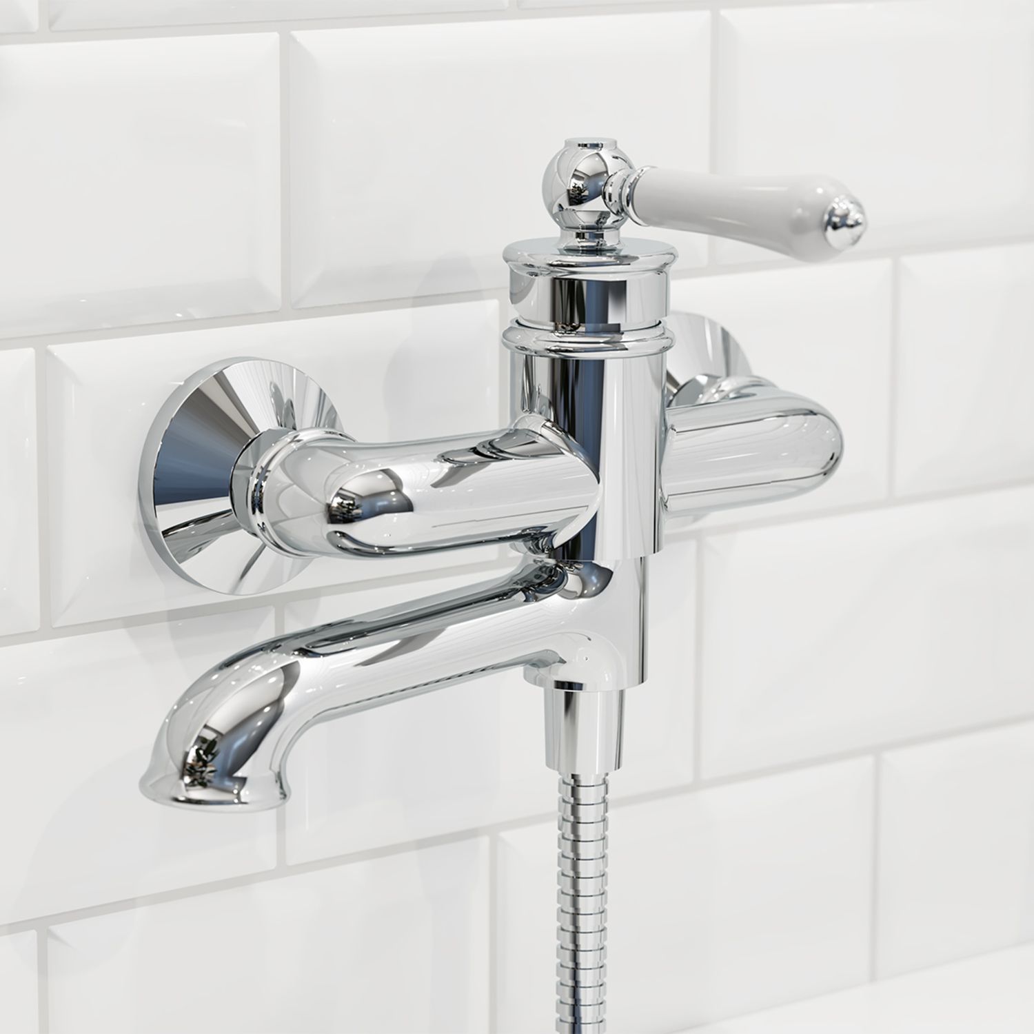 Смеситель для ванны с керамическим дивертором, Iddis Oxford, OXFSB02i02