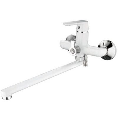 Смеситель для ванны белый Ledeme L2277W