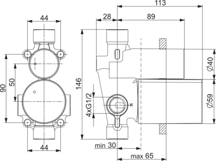 Корпус смесителя для душa Oras, 2327