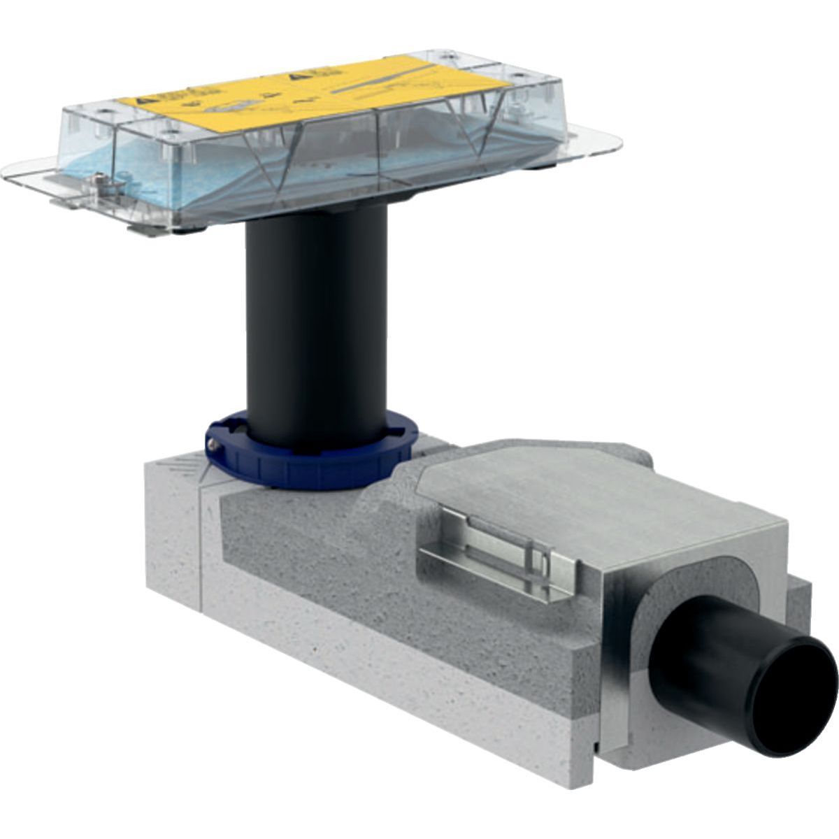 Корпус дренажных каналов Geberit CleanLine монтажная высота 90 мм, 154.150.00.1