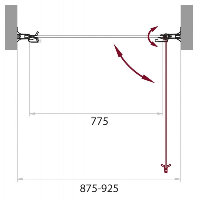 Дверь в проем BelBagno Sela B-1 90 прозрачное