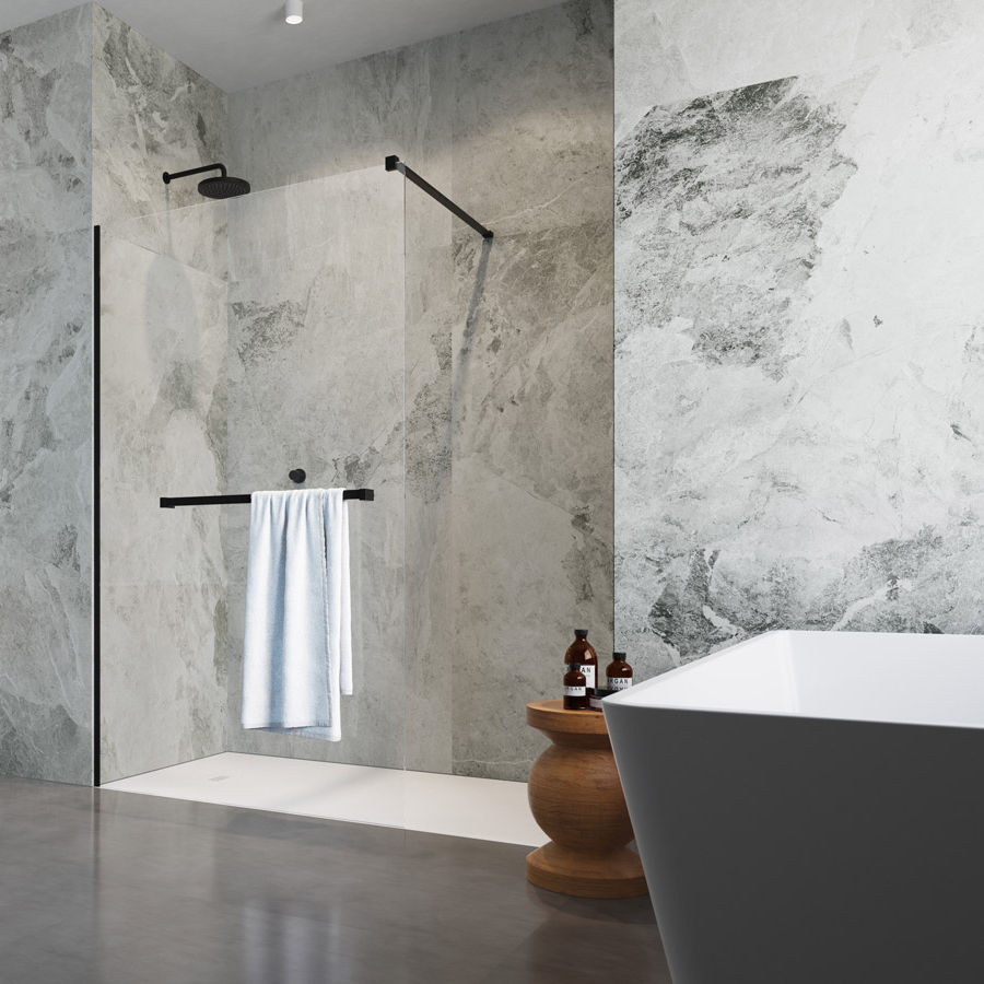 Перегородка Radaway Modo New Black II с полотенцедержателем 95