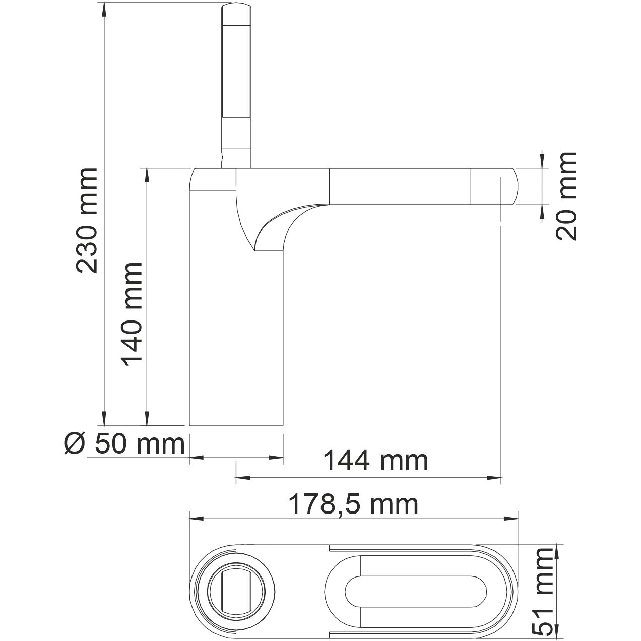 Смеситель для умывальника WasserKRAFT Kammel, 1803