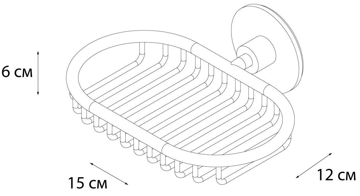 Мыльница решетка Fixsen Round, FX-92109