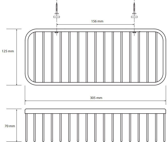 Мыльница 300 мм Bemeta Cytro, 146208272