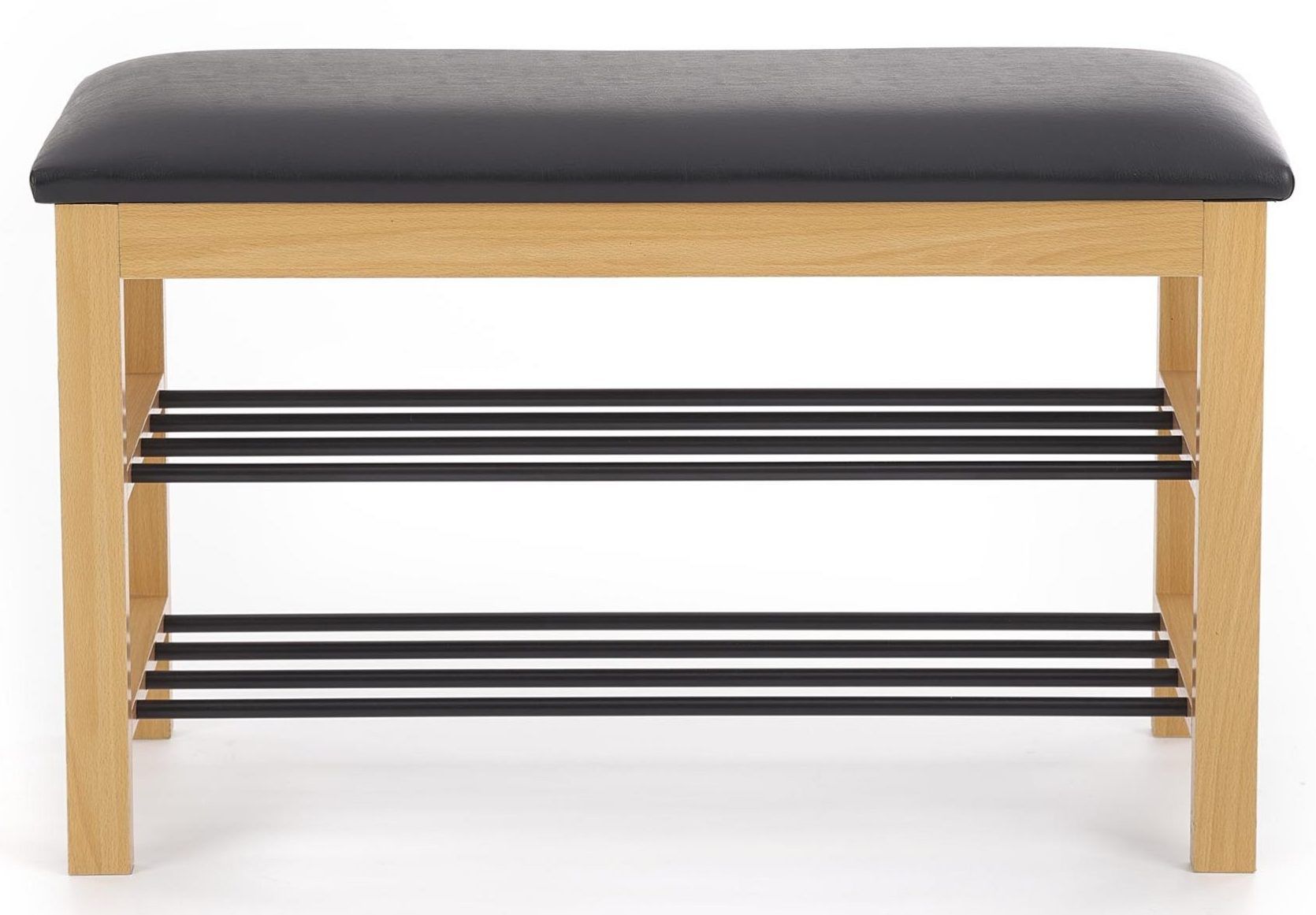 Полка для обуви Halmar ST-11 черный/дуб натуральный, V-CH-ST_11-STOJAK-NATURALNY