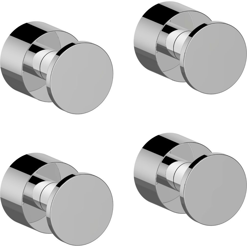Комплект крючков, 4 шт., хром, Iddis , HOK4SC0i41