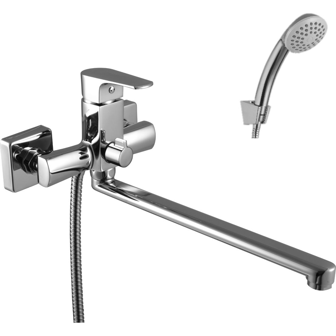 Смеситель универсальный с плоским изливом 300 мм Lemark Plus Factor, LM1651C