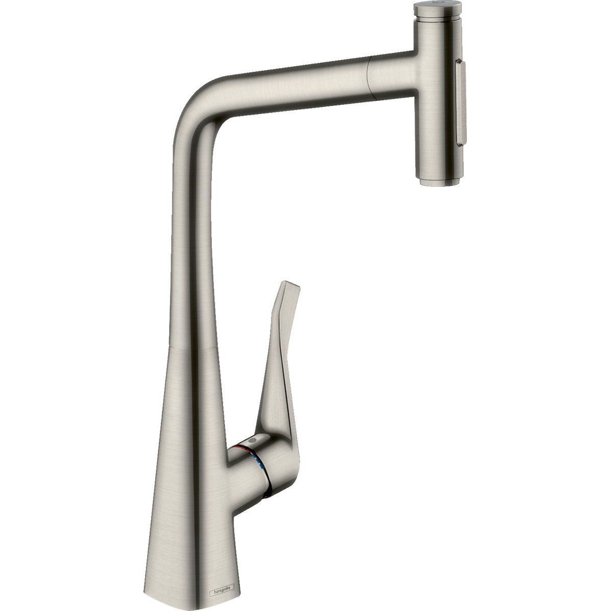 Кухонный смеситель Hansgrohe Metris Select M71-320 с душем sBox, 73816800