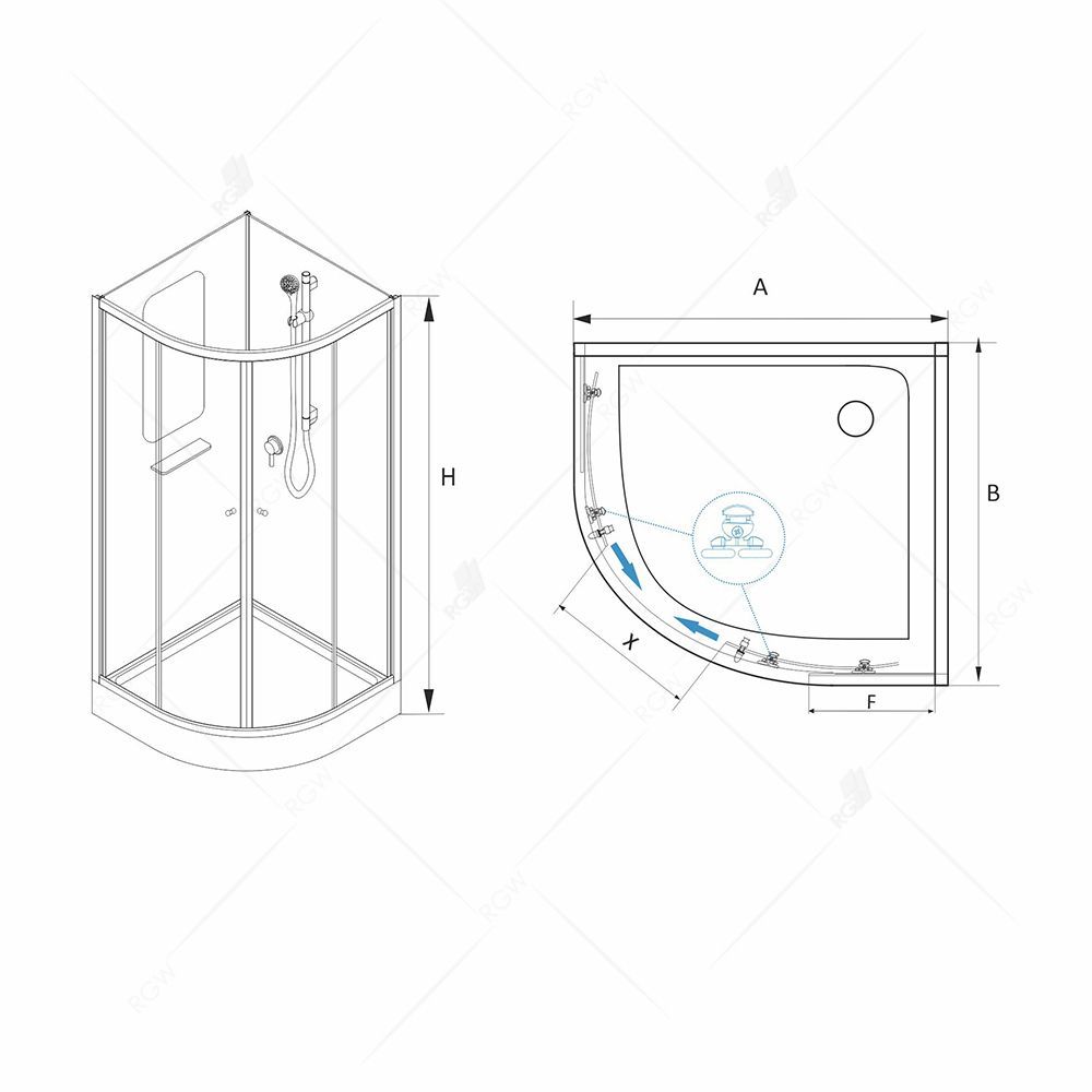 Душевая кабина RGW AN-208
