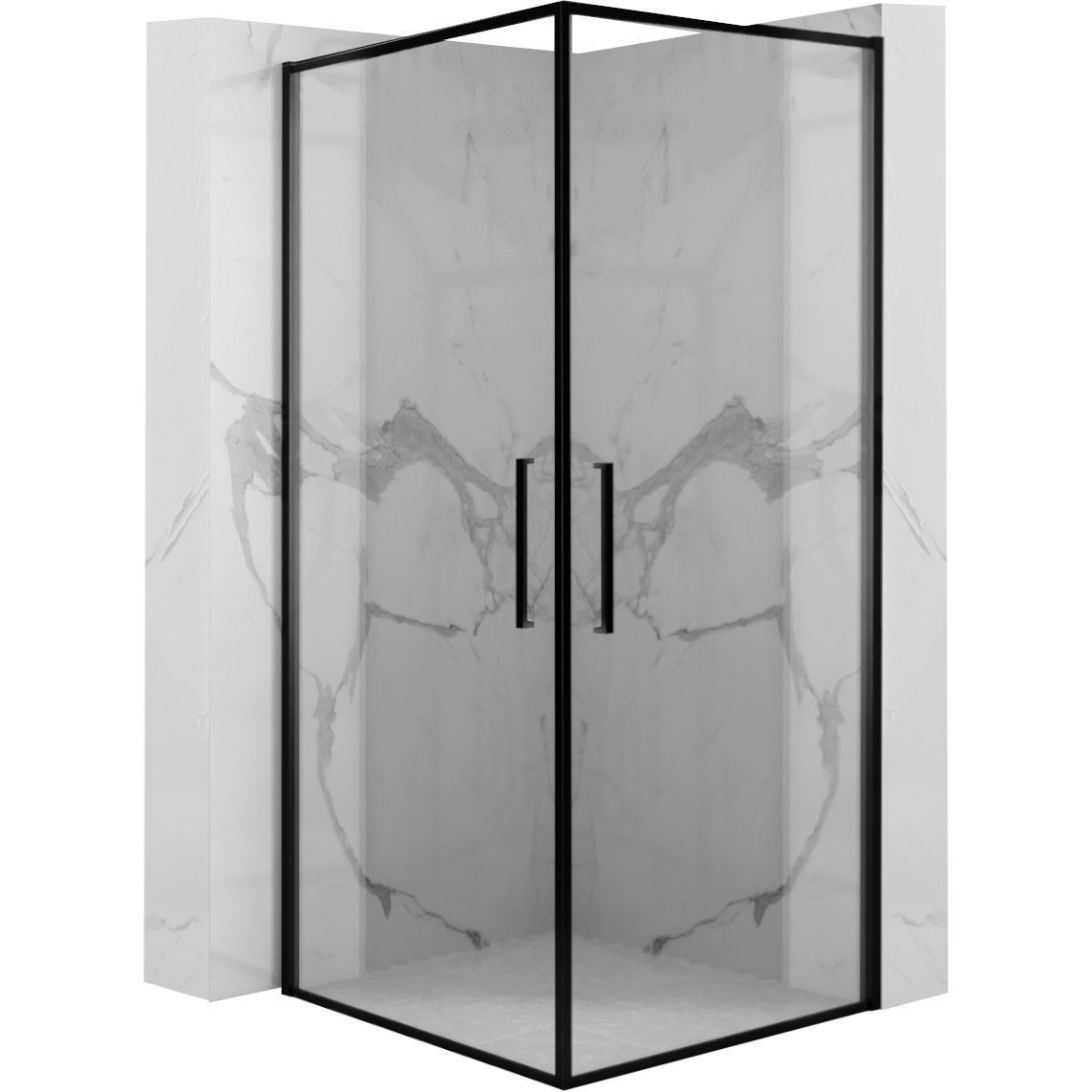 Душевой уголок Rea Abra Black Mat 90x90, REA-K5502