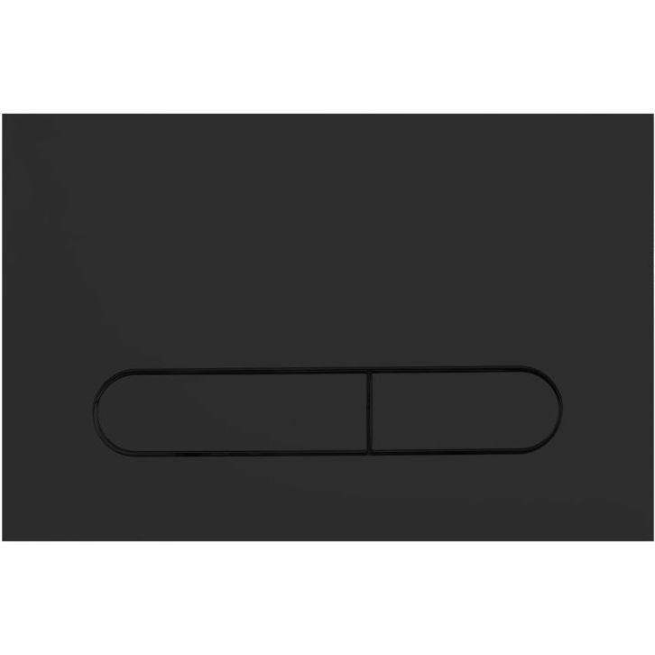 Кнопка смыва BelBagno Marmi, цвет черный матовый Tocco Morbido, BB012-MR-NERO.M