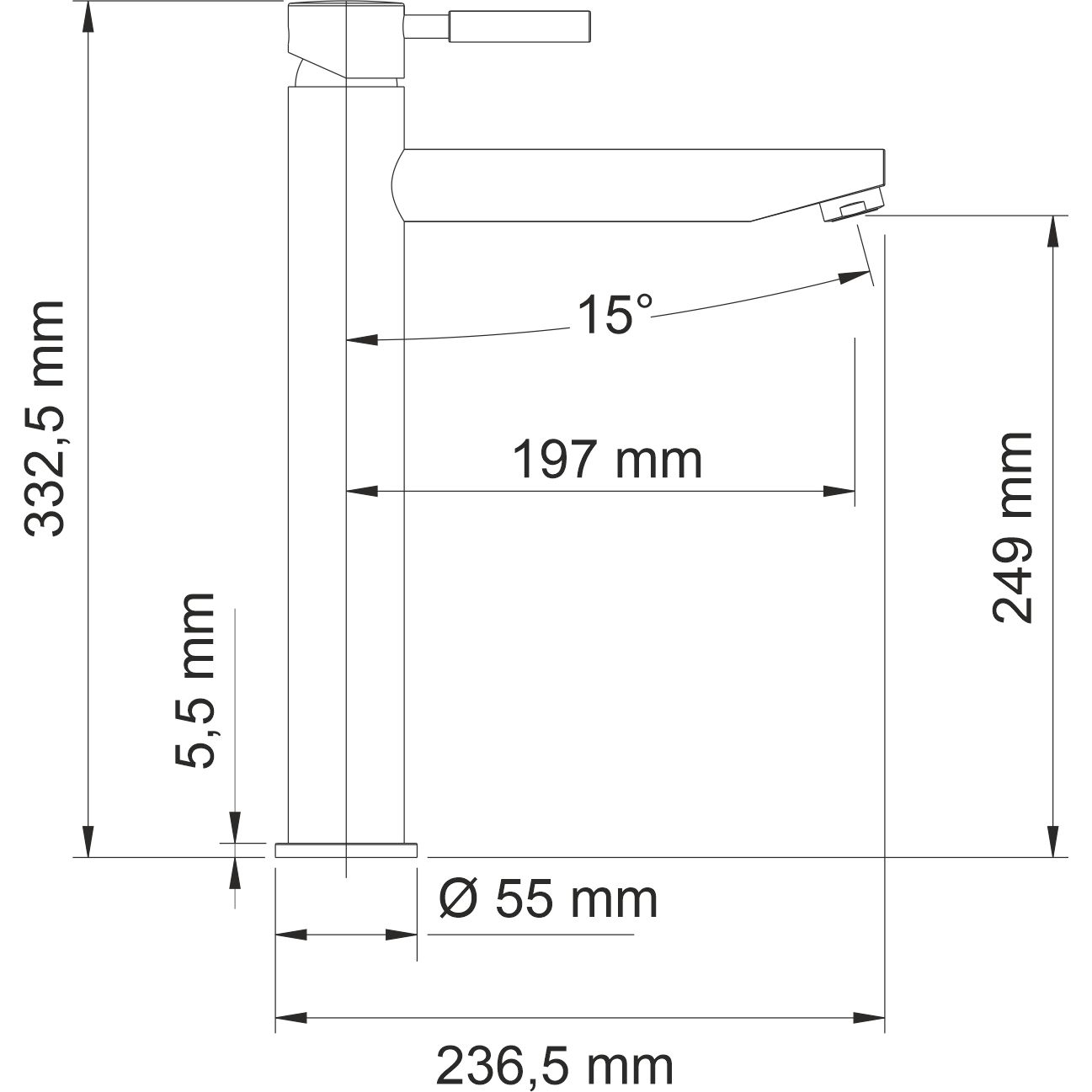 Смеситель для умывальника WasserKRAFT Main, 4103H