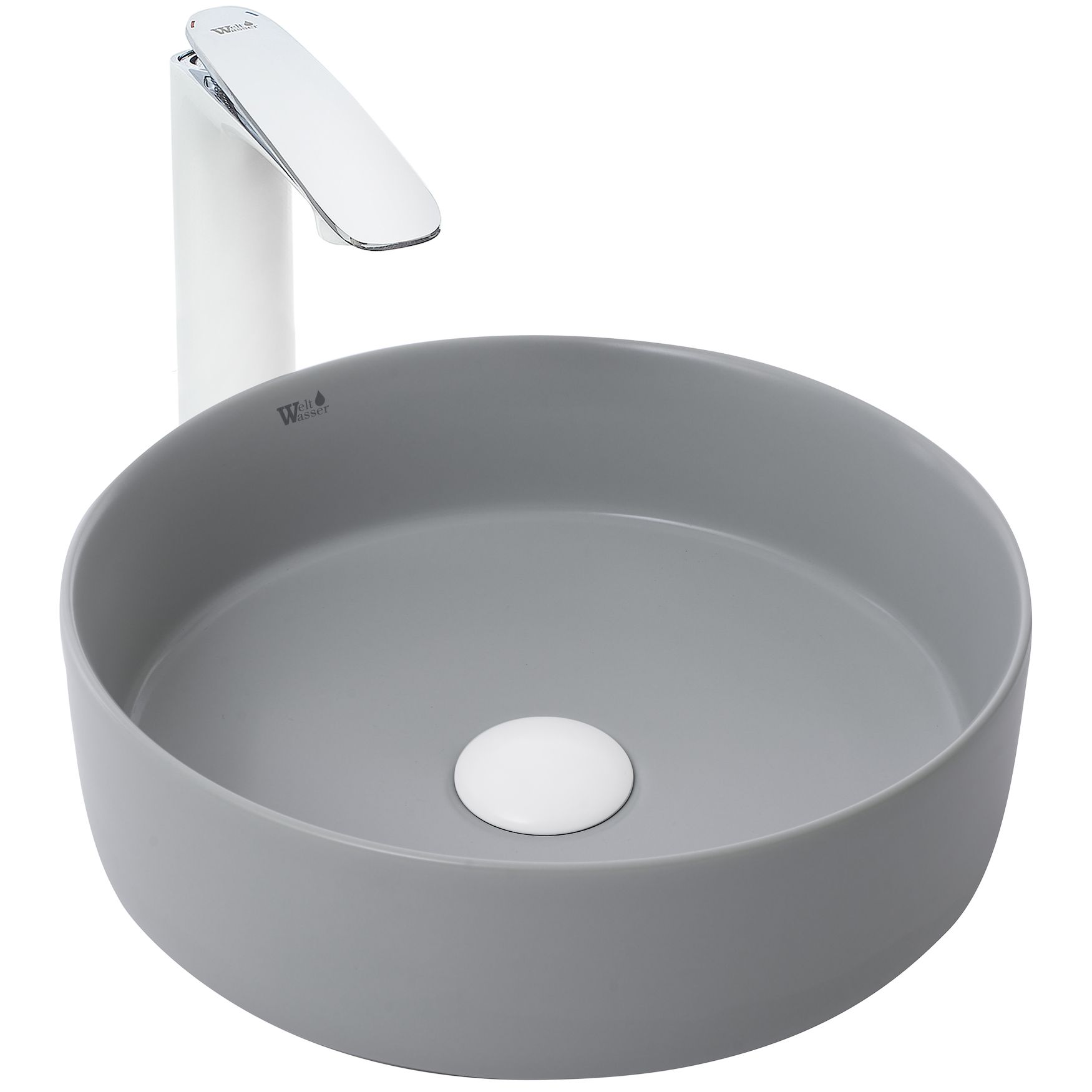 Раковина накладная WeltWasser ELBACH 3134 MFG 35.5x35.5