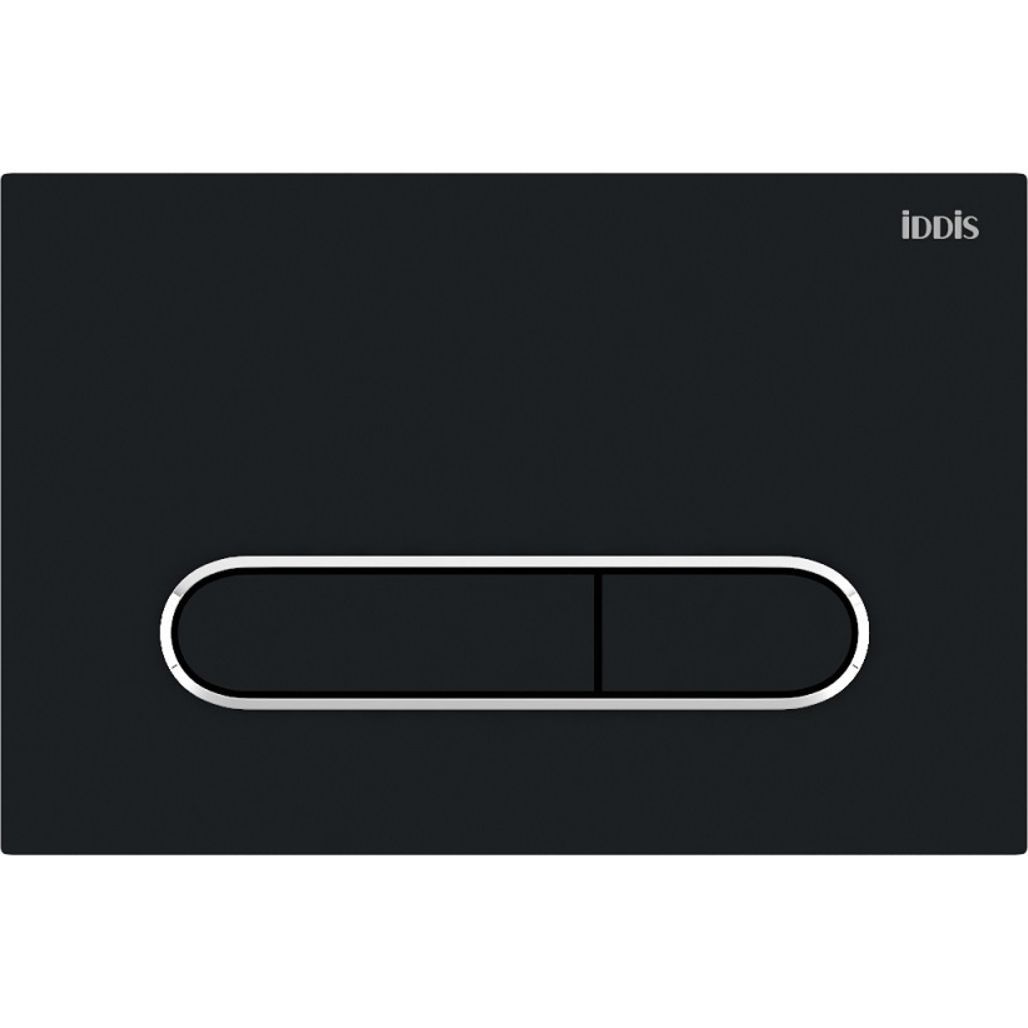 Клавиша смыва универсальная, матовый черный, Iddis Unifix 071, UNI71MBi77