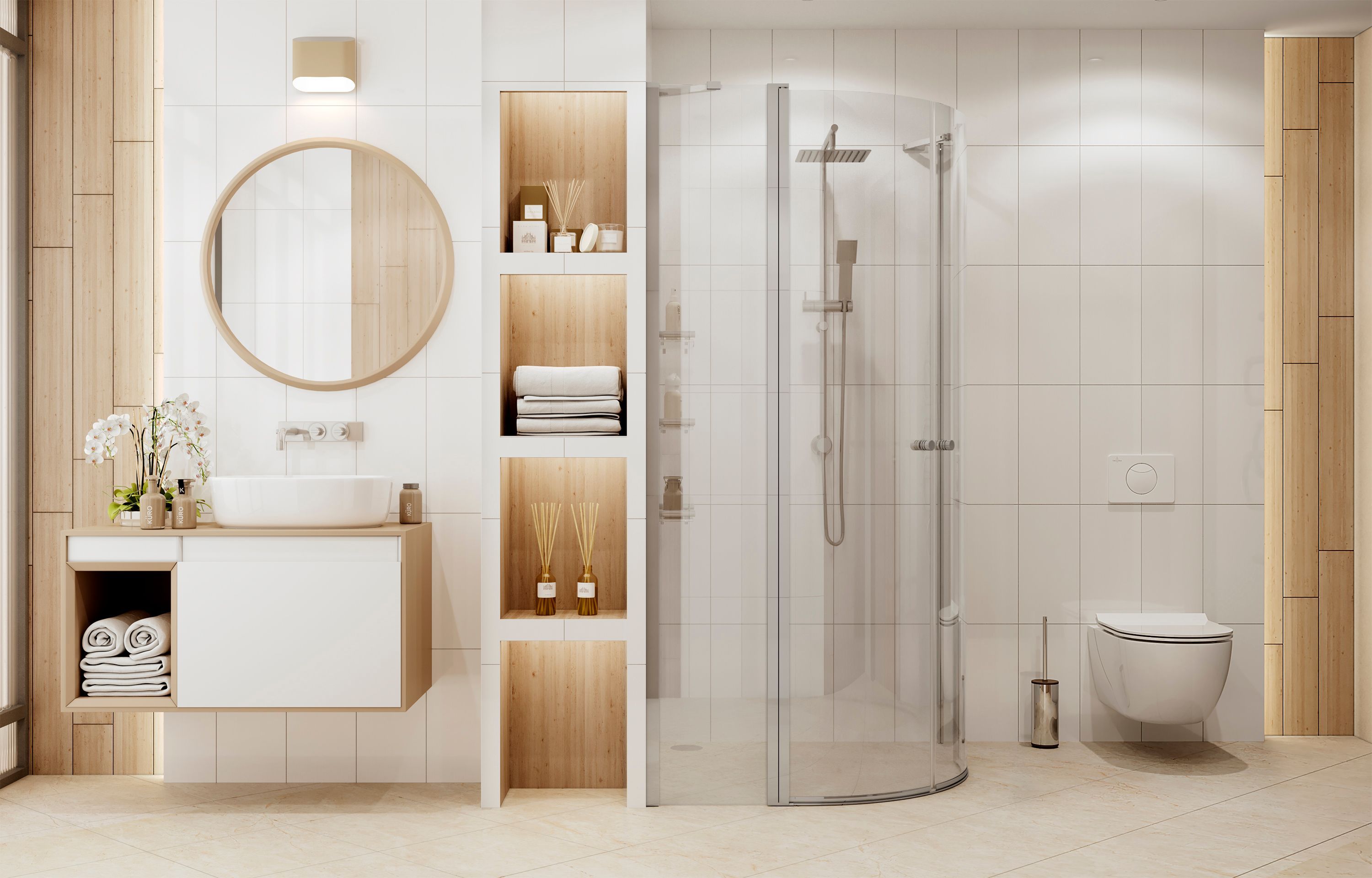 Полукруглое душевое ограждение Ambassador Nord