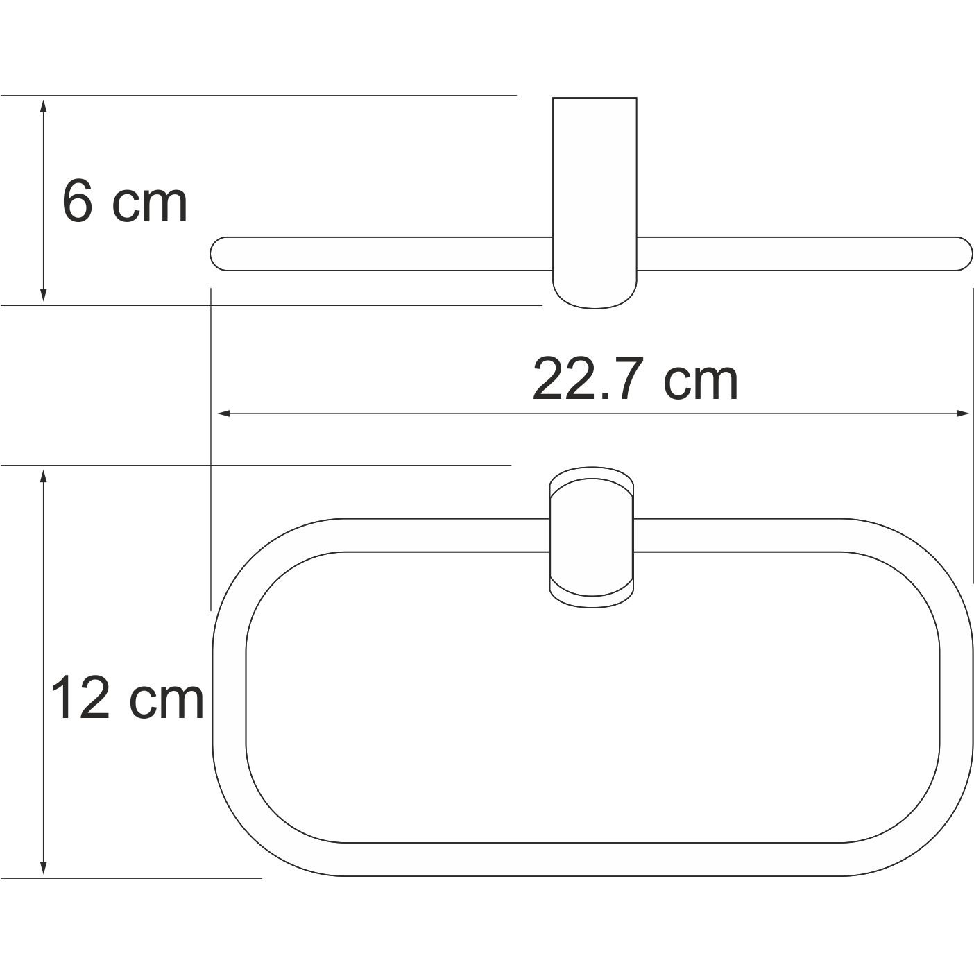Держатель полотенец WasserKRAFT Berkel, K-6860