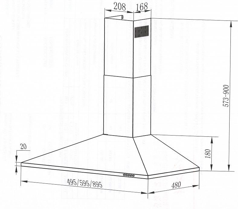 Кухонная вытяжка Maunfeld Cork 60 белый