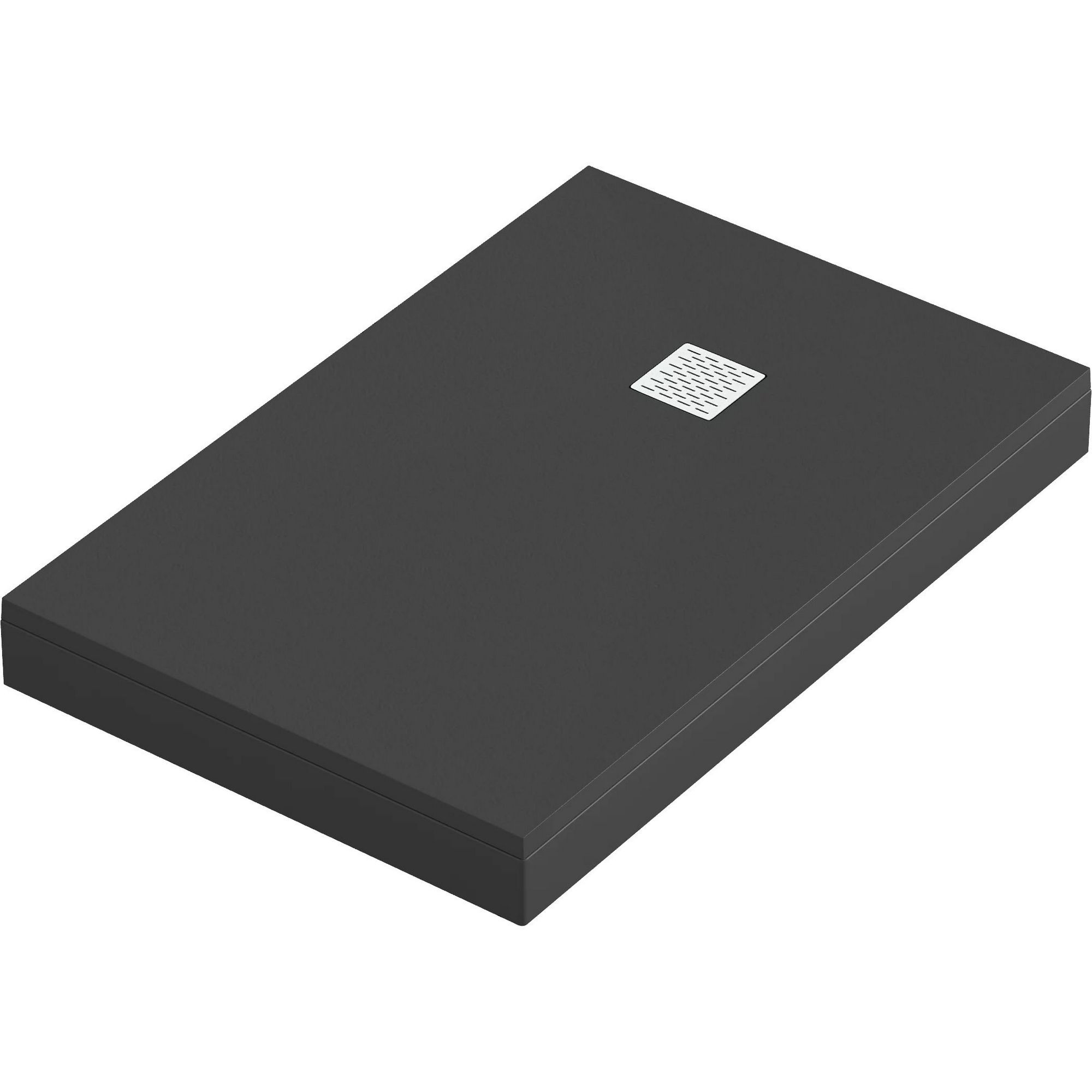 Мраморный душевой поддон Good Door Essentia черный