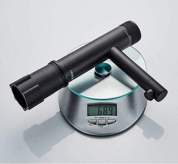 Смеситель для умывальника черный Ledeme L1076B