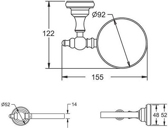 Ерш для унитаза Rose, RG1100