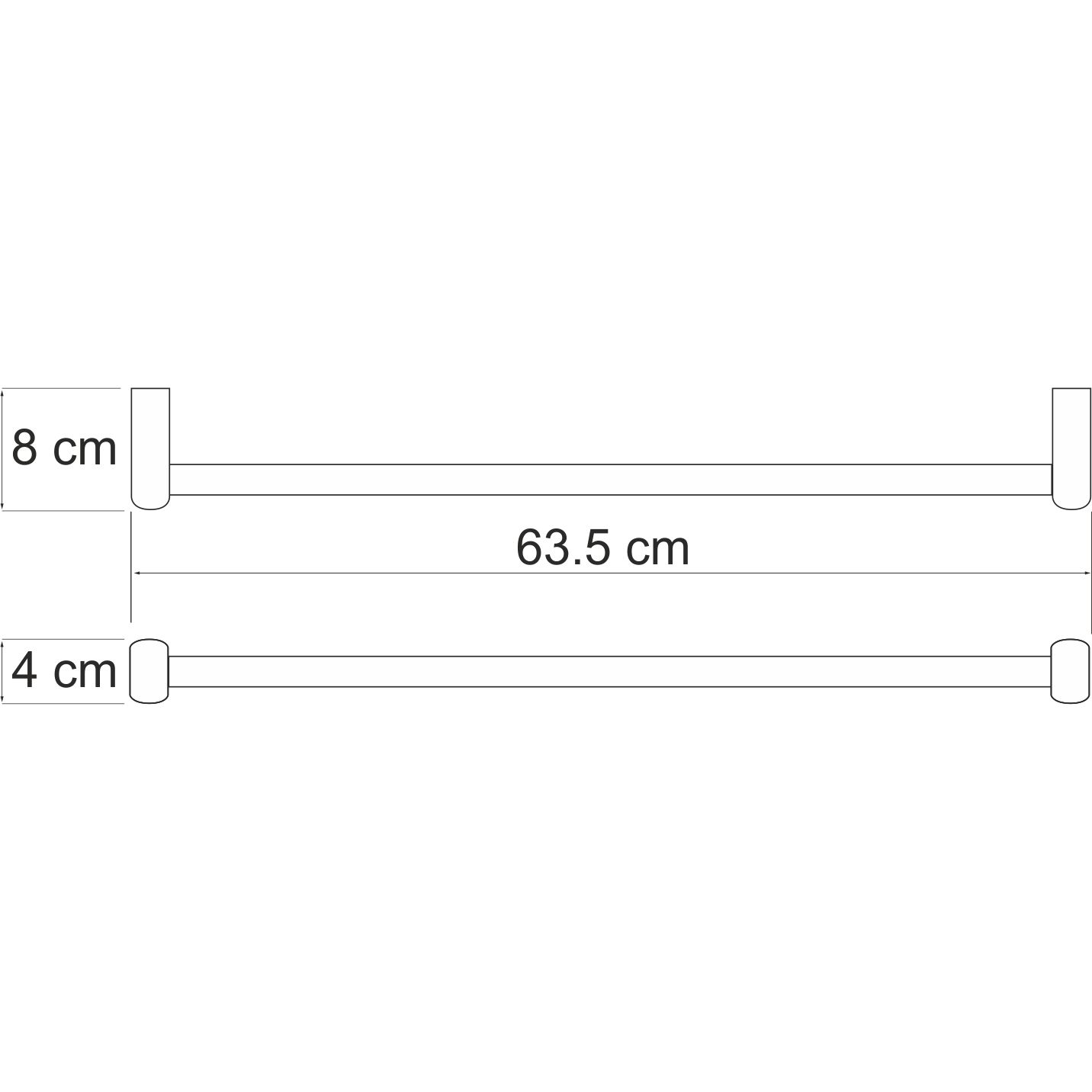 Штанга для полотенец WasserKRAFT Berkel, K-6830