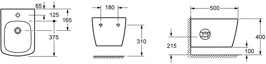 Подвесное биде Lavinia Boho Aveo, 33060050
