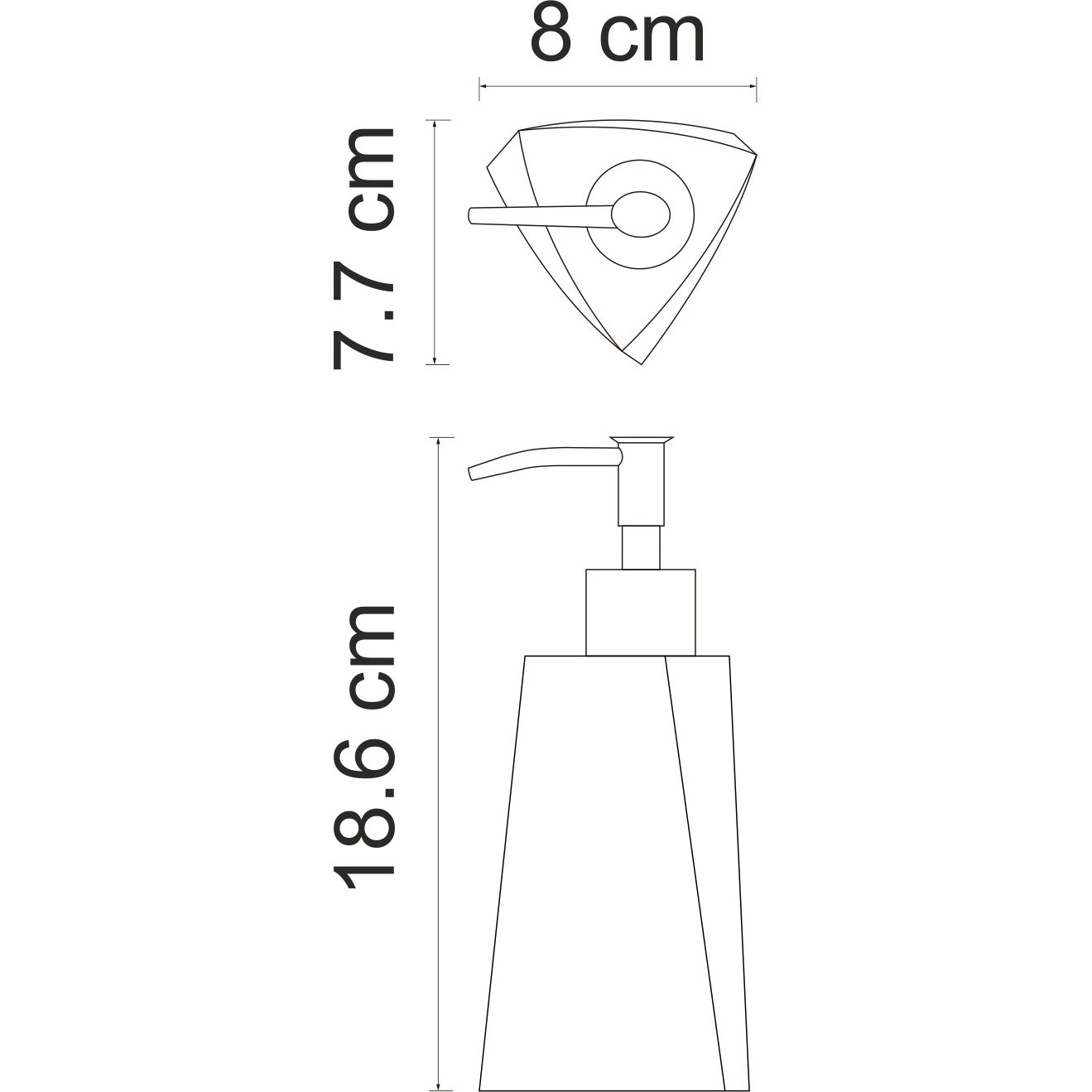 Дозатор для жидкого мыла WasserKRAFT Ohre, K-37799