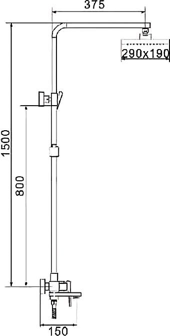 Душевая система Rose, R2836H