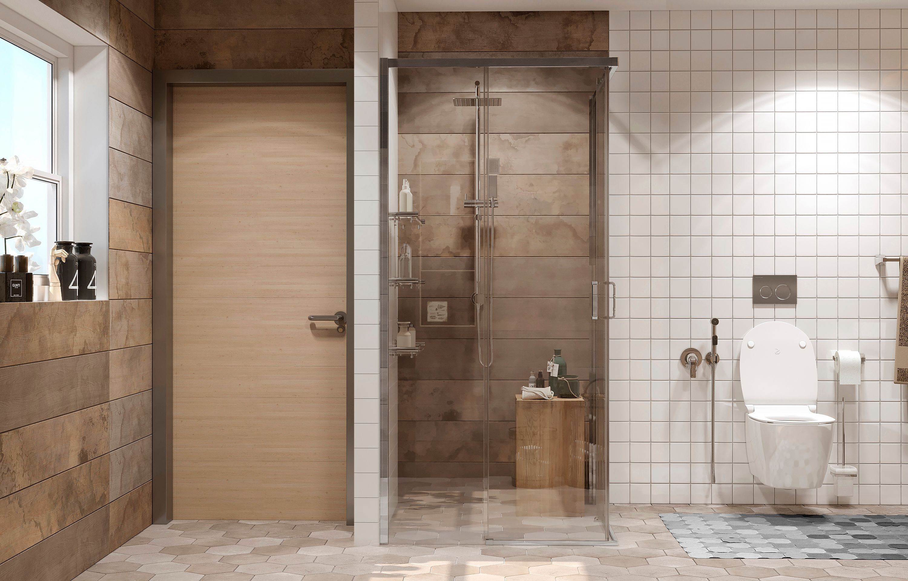 Квадратное душевое ограждение Ambassador Queen