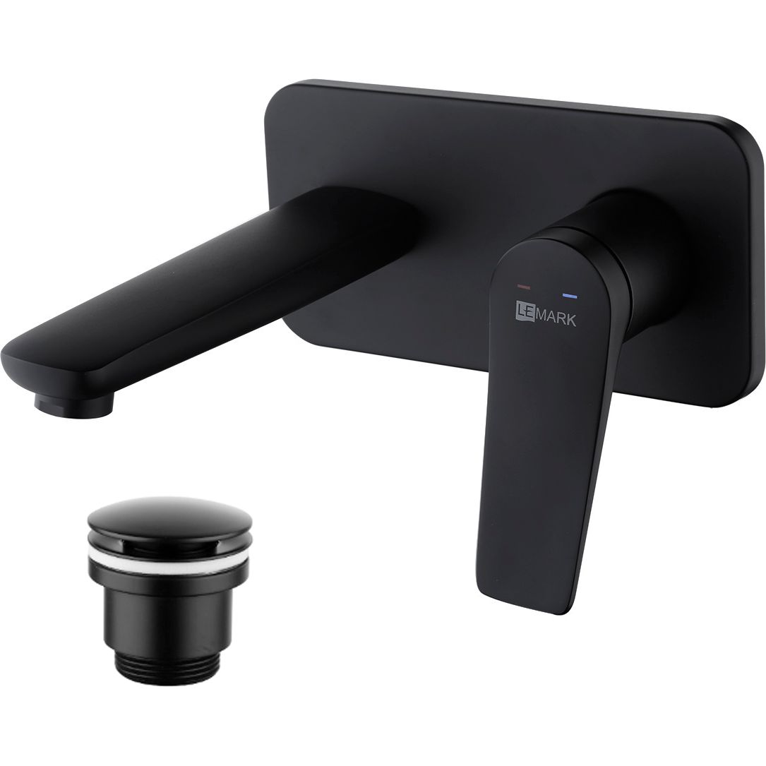 Смеситель для умывальника встраиваемый Lemark Bronx, LM3726BL