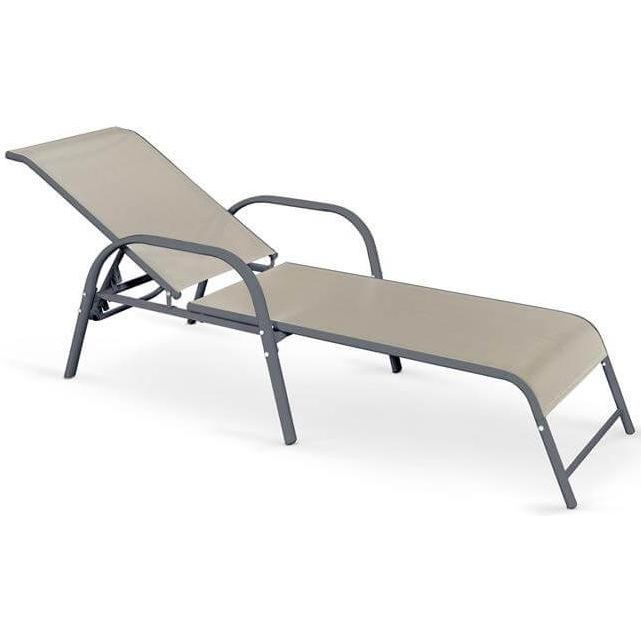 Шезлонг Halmar Mosler серый/темно-серый, V-CH-MOSLER-LEZAK