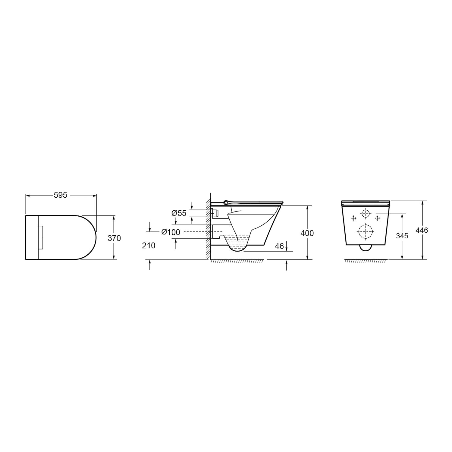 Умный подвесной унитаз Lavinia Boho Smart V-Clean, 3359102R