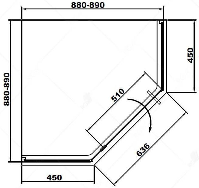 Душевой уголок RGW SV-81G 90x90, 32328199-16