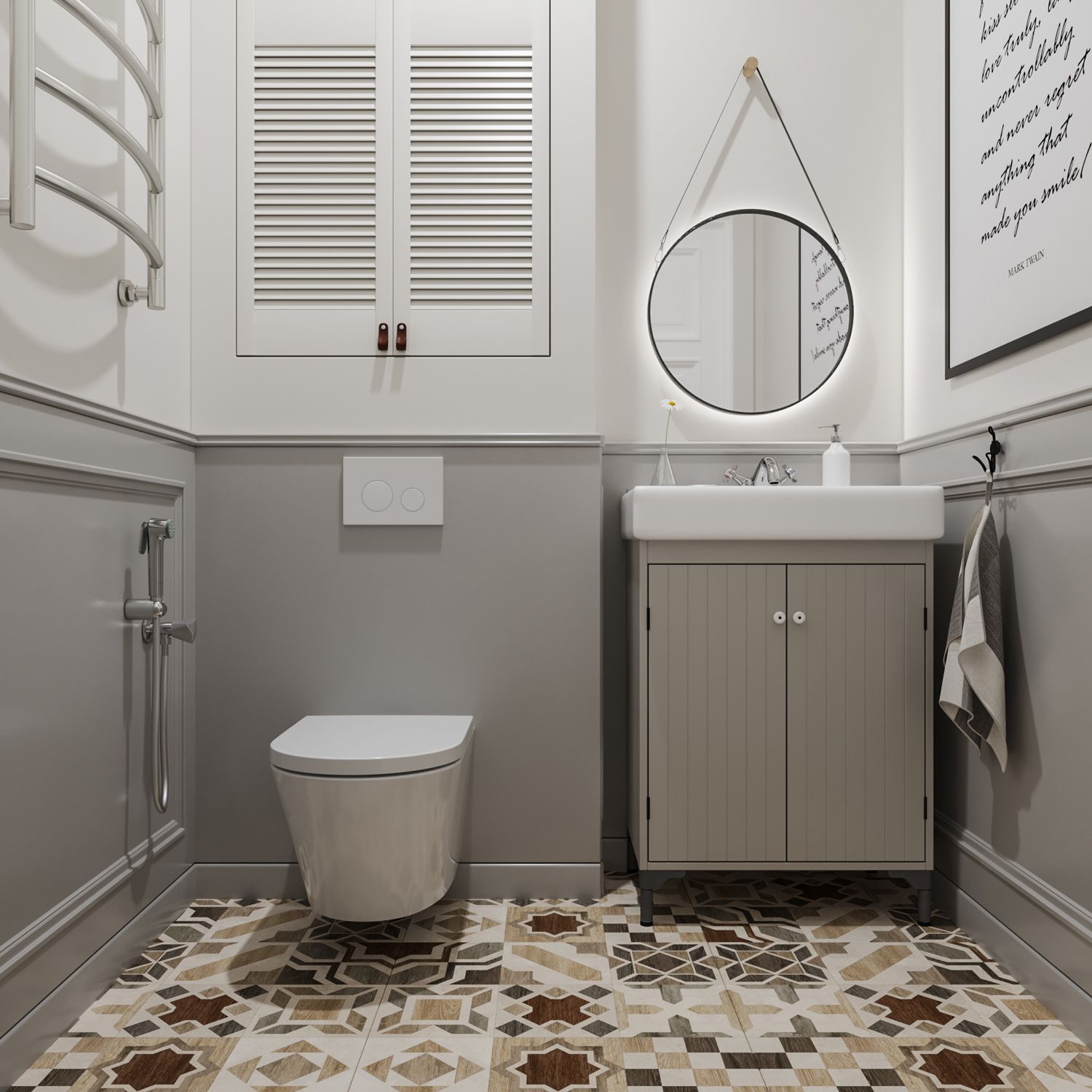 Подвесной унитаз Lavinia Boho Biore Compacto Rimless, 330402CR