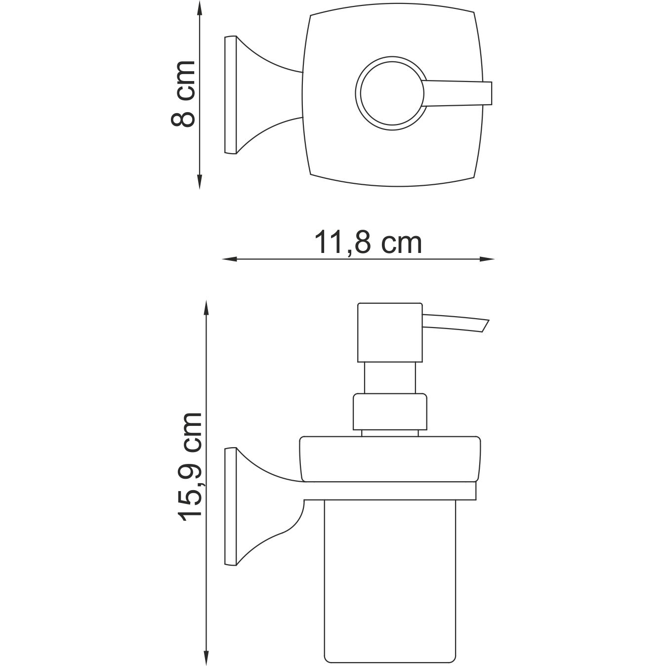 Дозатор жидкого мыла WasserKRAFT Wern, K-2599