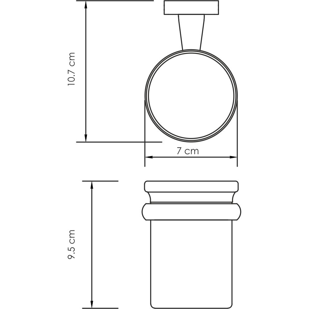Подстаканник одинарный WasserKRAFT Lippe, K-6528