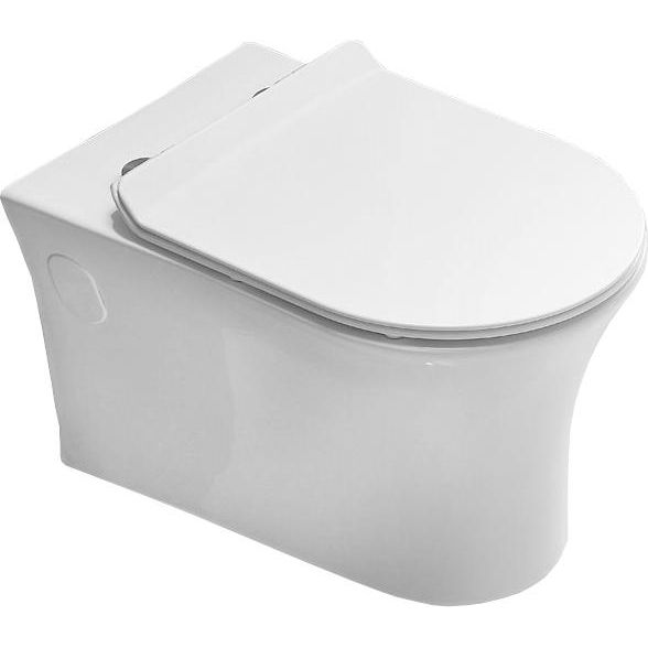 Унитаз подвесной безободковый Belbagno Ancona, BB1224CHR-SM