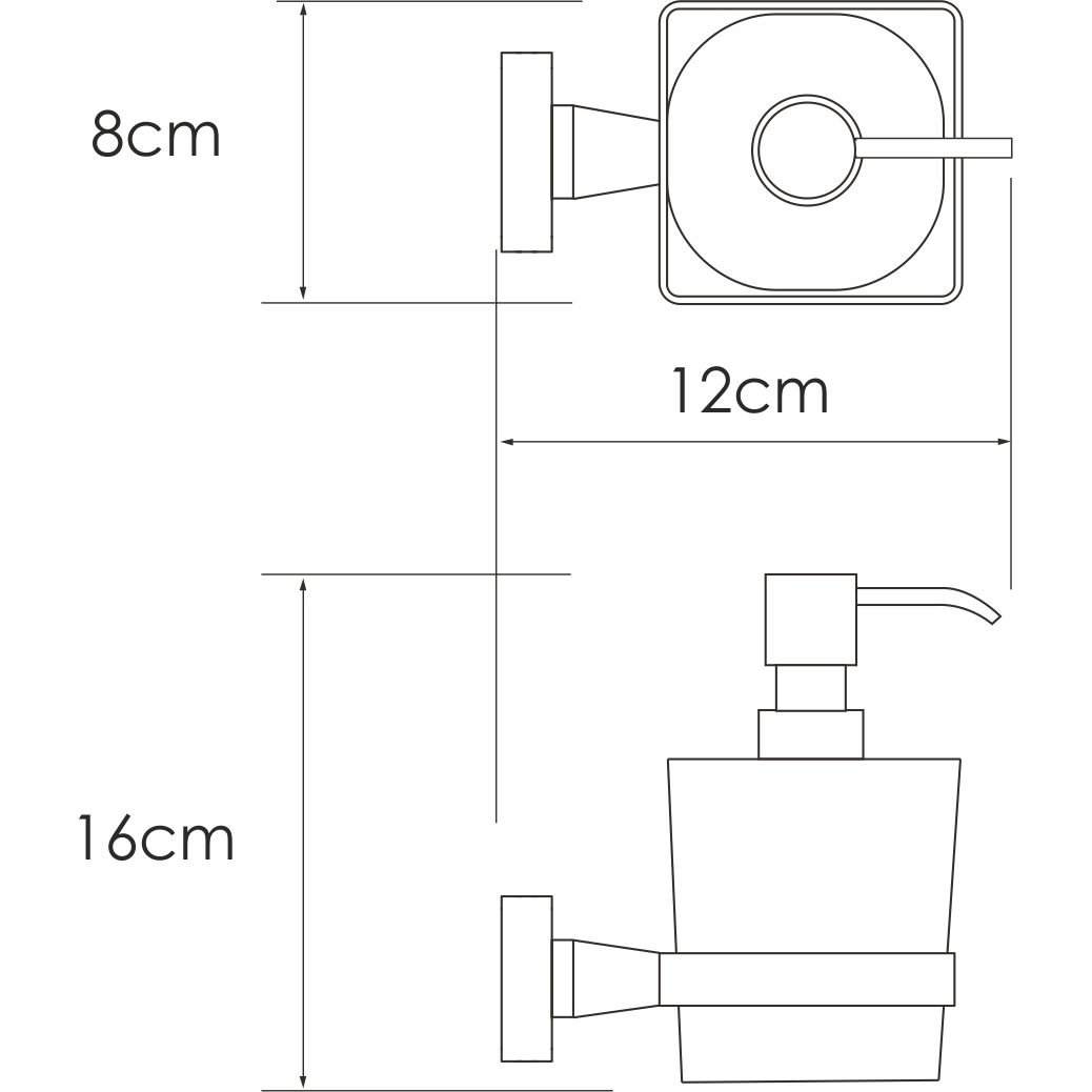 Дозатор для жидкого мыла WasserKRAFT Dill, K-3999