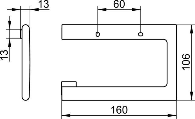 Держатель для туалетной бумаги Keuco Edition 400, 11562010000