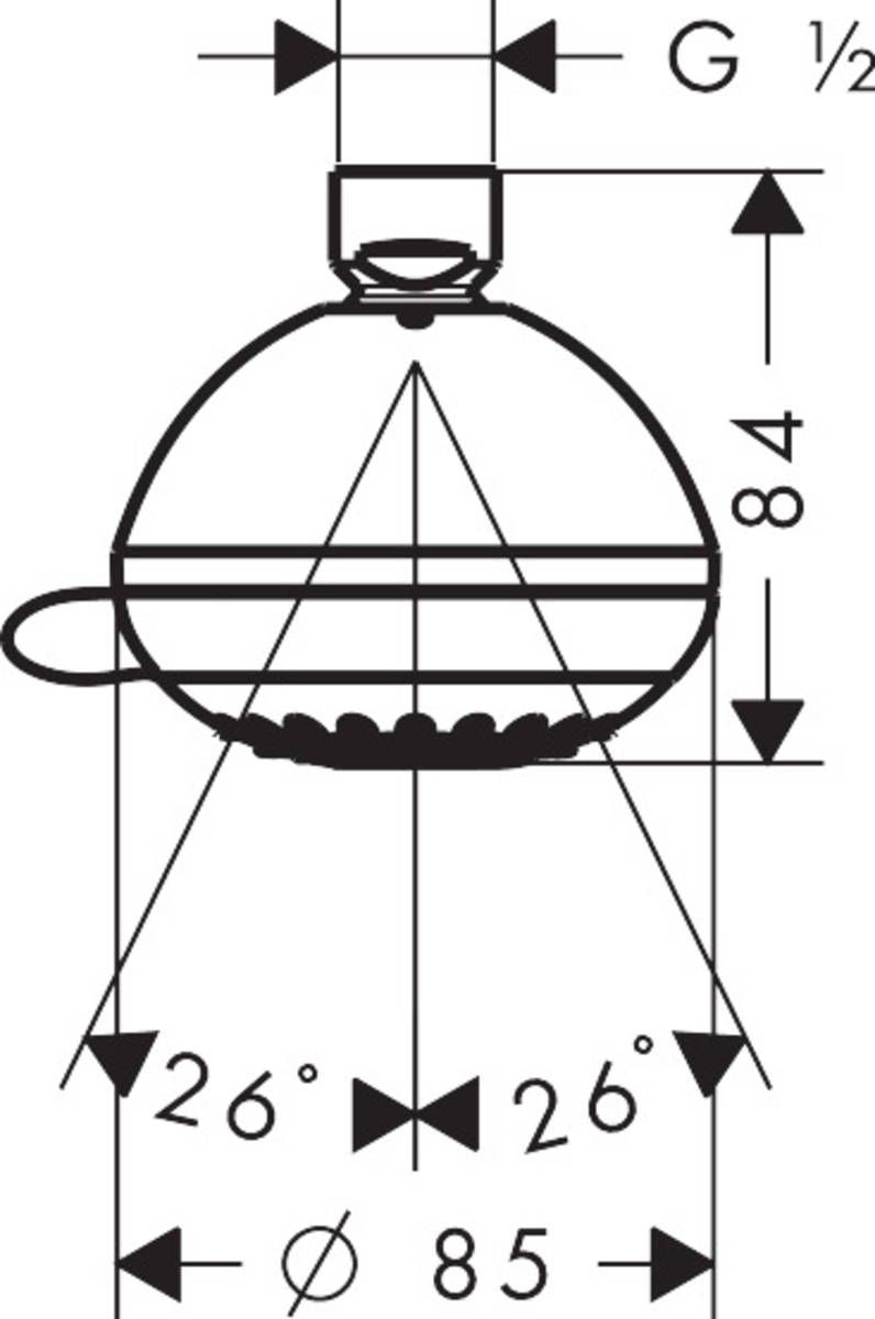 Верхний душ Hansgrohe Crometta Multi, 28425000