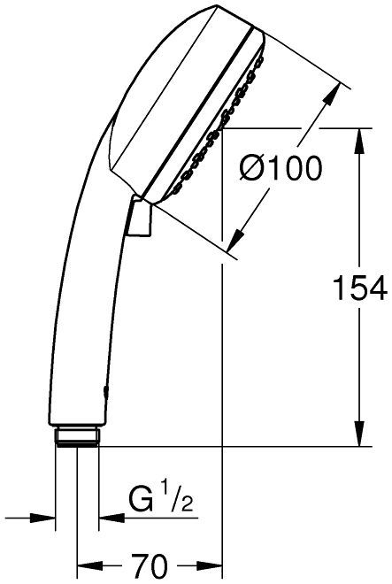 Ручной душ Grohe New Tempesta Cosmopolitan 100, 27571002