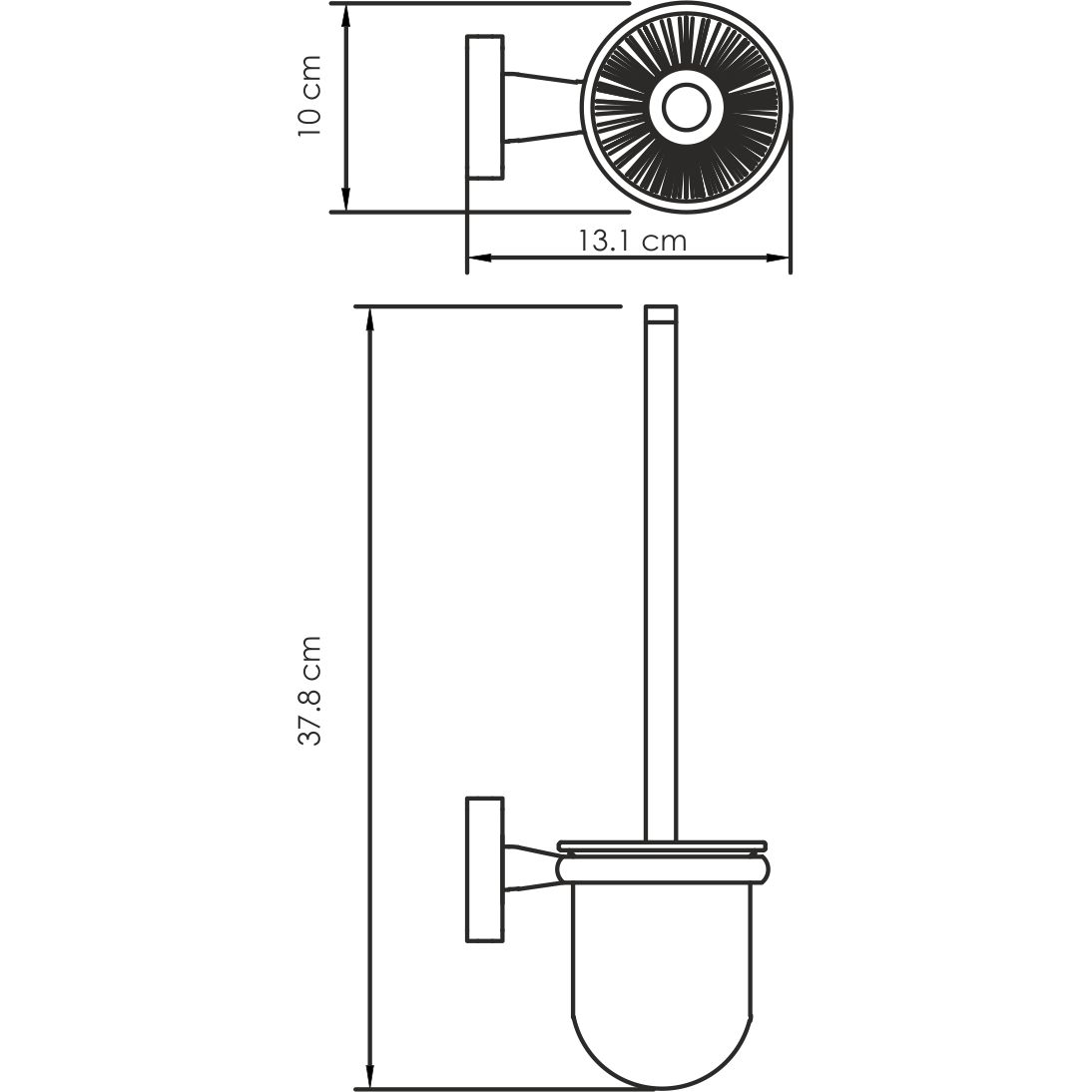 Щетка для унитаза подвесная WasserKRAFT Lippe, K-6527