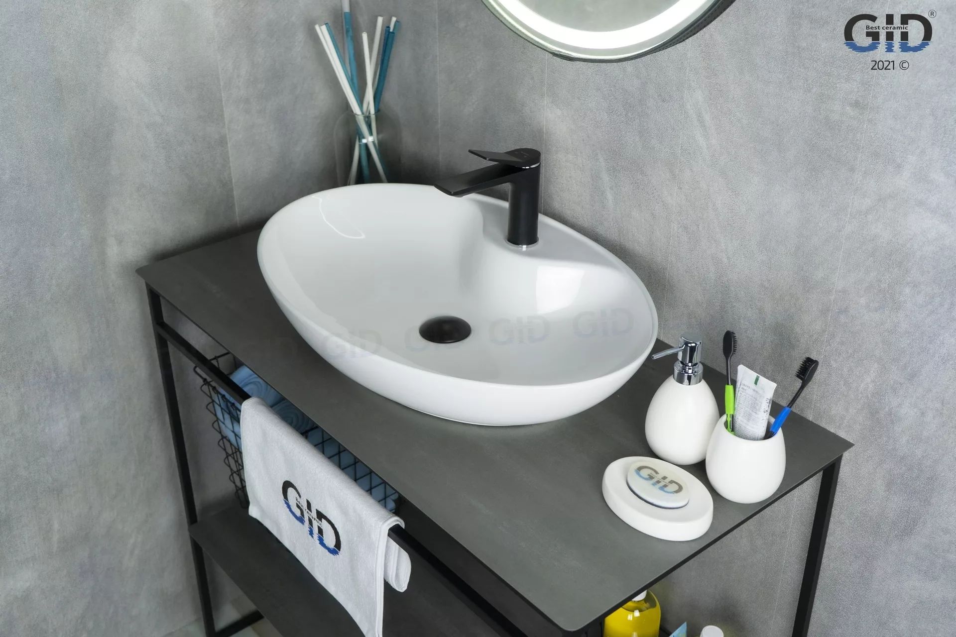 Умывальник Gid N9438 65x43, 51151